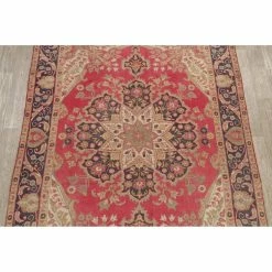 Discount ⌛ Gracewood Hollow Mwashinga Handmade Distressed Medallion Persian Area Rug - 10'3" X 6'8" ⌛ 19 Discount ⌛ Gracewood Hollow Mwashinga Handmade Distressed Medallion Persian Area Rug - 10'3" X 6'8" ⌛ -Gracewood Hollow shop Vintage Tabriz Floral Medallion Hand Knotted Wool Persian Area Rug 103 x 68 92686558 f0b6 44f7 94d8 223012bc50af