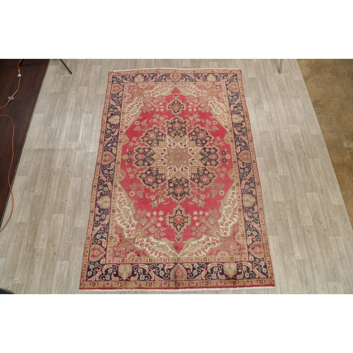Discount ⌛ Gracewood Hollow Mwashinga Handmade Distressed Medallion Persian Area Rug - 10'3" X 6'8" ⌛ 4 Discount ⌛ Gracewood Hollow Mwashinga Handmade Distressed Medallion Persian Area Rug - 10'3" X 6'8" ⌛ - Image 2