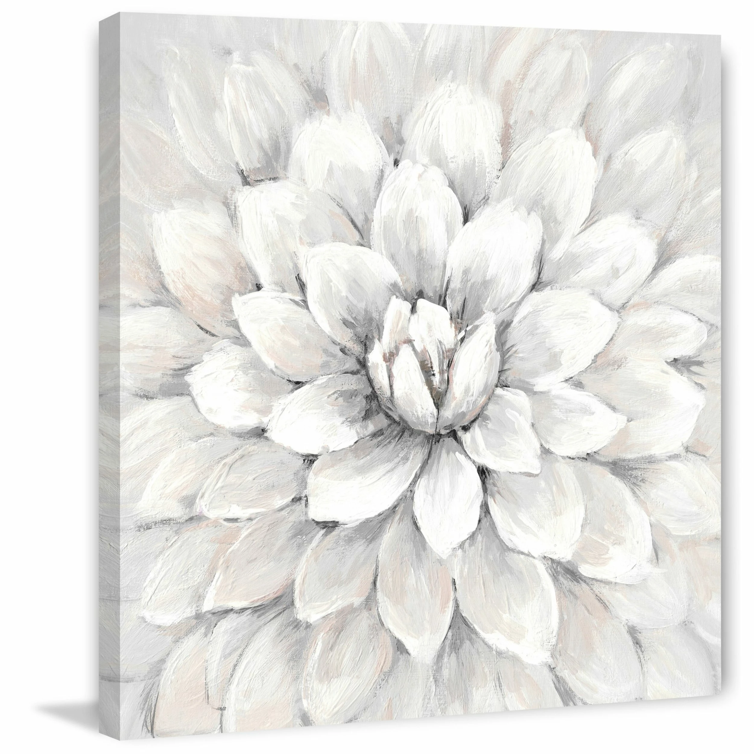 Cheapest ๐งจ Gracewood Hollow White Mum Wrapped Canvas Print โ - Image 2