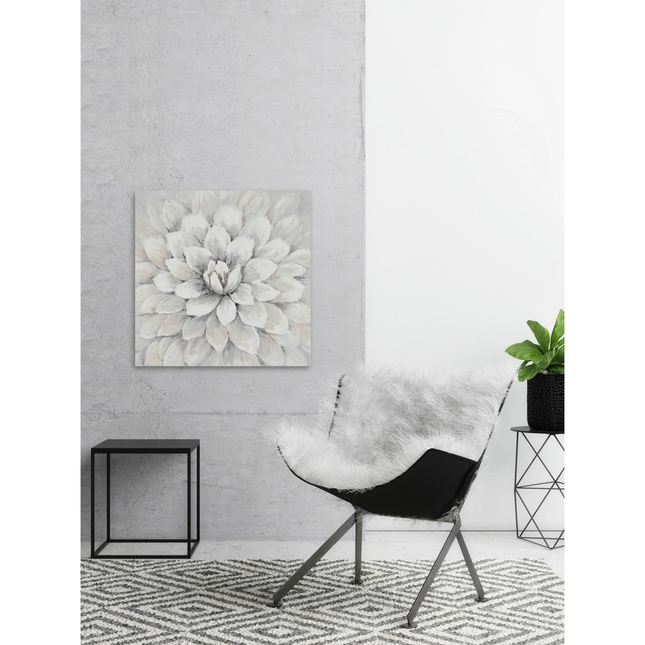 Cheapest ๐งจ Gracewood Hollow White Mum Wrapped Canvas Print โ - Image 4