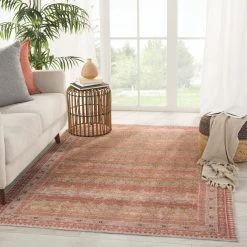 Deals 🔔 Machine Washable Gracewood Hollow Egbuna Multicolored Trellis Area Rug ❤️